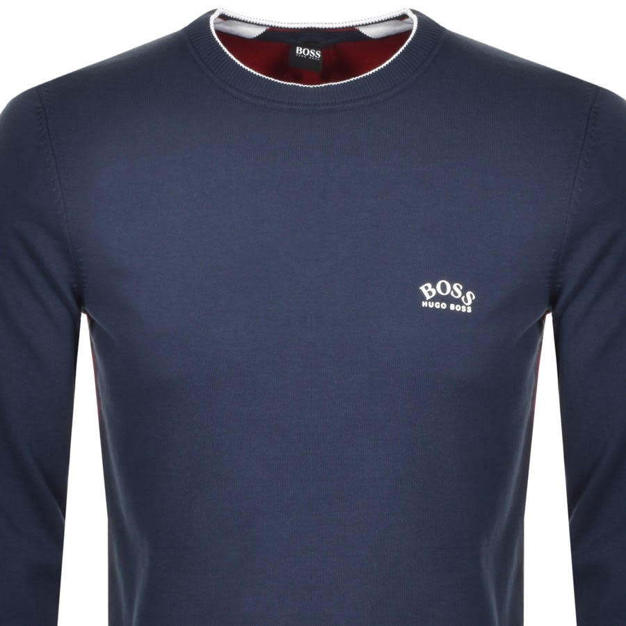 Alternative Image for ProductBOSS Riston Knitted Jumper Navy2
